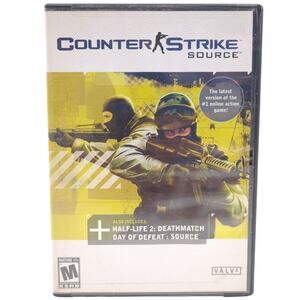 Counter-Strike: Source PC Video Game w/ Half-Life 2 Deathmatch & DoD Source